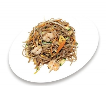 132. Yaki soba con fruitti di mare
