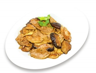 184. Anatra con funghi bambu