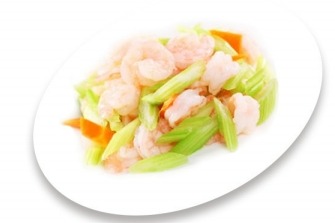 173. Gamberi con verdure miste