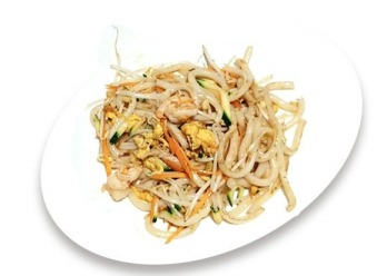 129. Udon con gamberi