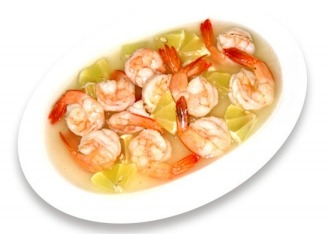 176. Gamberi in salsa di limone