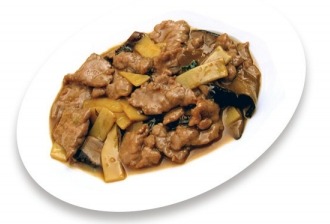 167. Vitello con bambu e funghi cinese