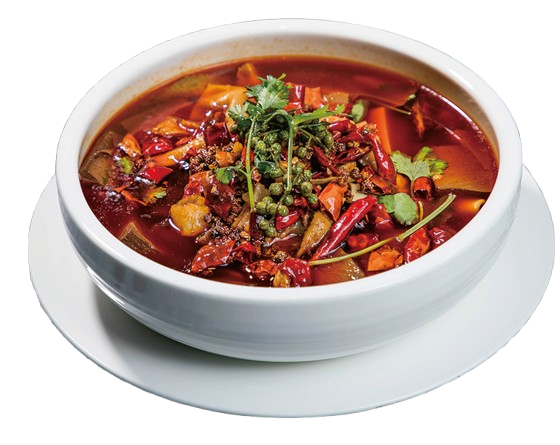 Spicy Sichuan stew with tripe and duck blood 🌶🌶🌶