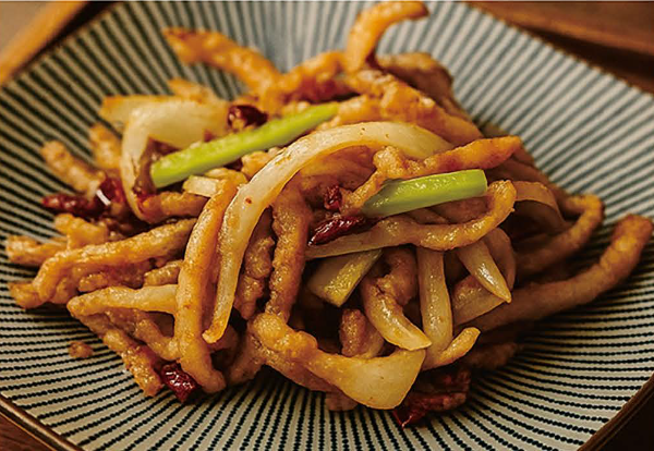 Dry-fried squid (spicy or non-spicy)
