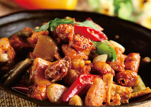 Wok-fried chicken (choice of spicy or non-spicy)