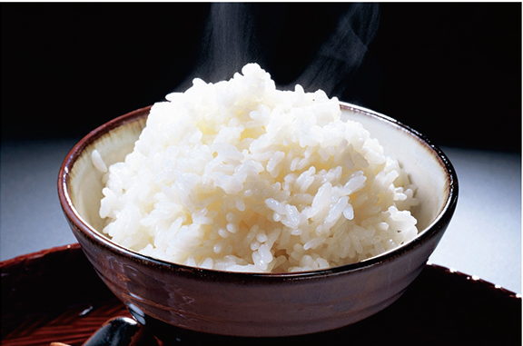 Steamed white rice