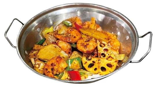 Wok-fried shrimp (with shell) (choice of spicy or non-spicy)