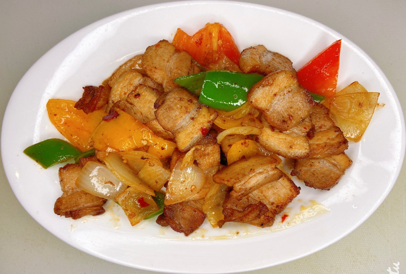 66A.回锅肉/maiale piccante doppio cucinato