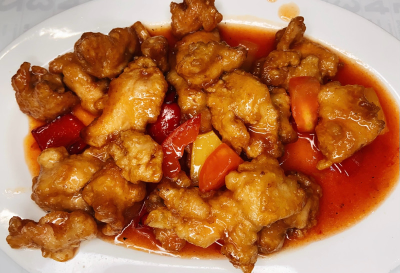 42. POLLO IN SALSA AGRO-DOLCE