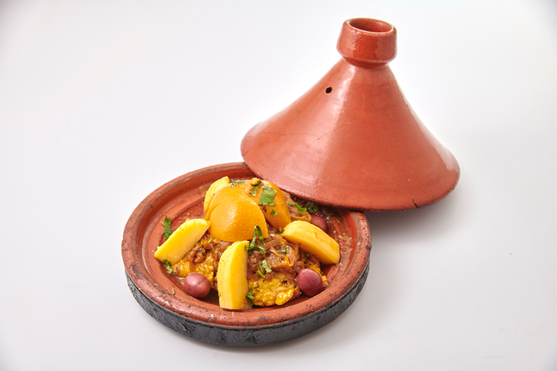 Tajine à l'Agneau ou de Poulet fermier au citron confit et aux olives