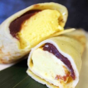 Crêpes con azuki e gelato