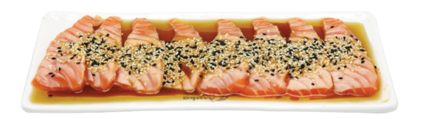 Top3. Carpaccio saumon flambé sauce maison