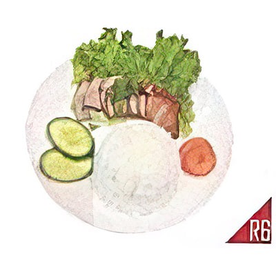 R6. Riz au porc laqué