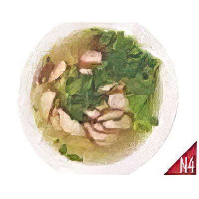 N4. Soupe de nouilles au porc laqué