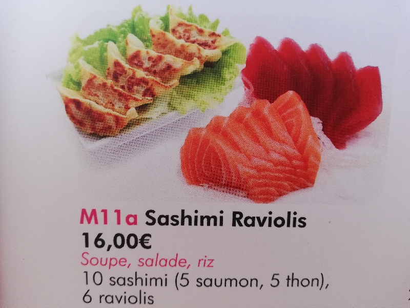 M11A:Sashimi  Raviolis