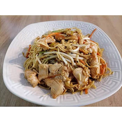 Nouilles sautée au poulet