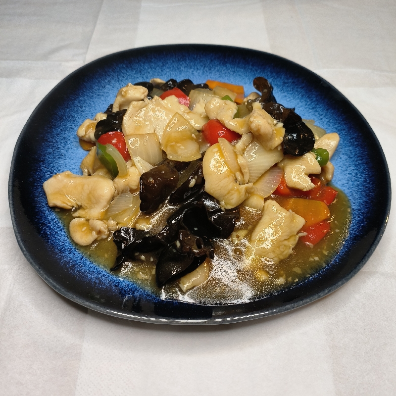 Poulet aux champignon noir