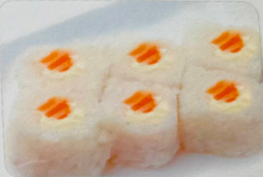 208B. California neige saumon cheese (6 pièces)
