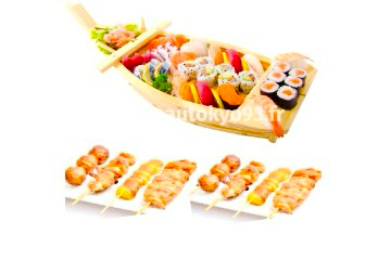MENU MAISON (POUR 2 PERSONNES)8 pièces de brochettes viandes assortument