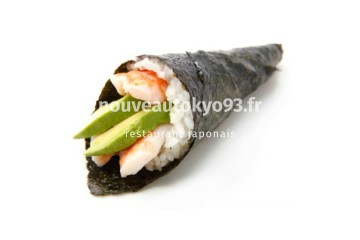 502. Témaki california Avocat + Crevette
