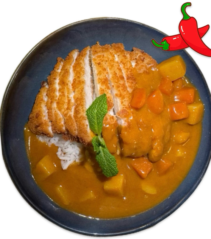 Curry 4(poulet pané,curry epicé🌶️)