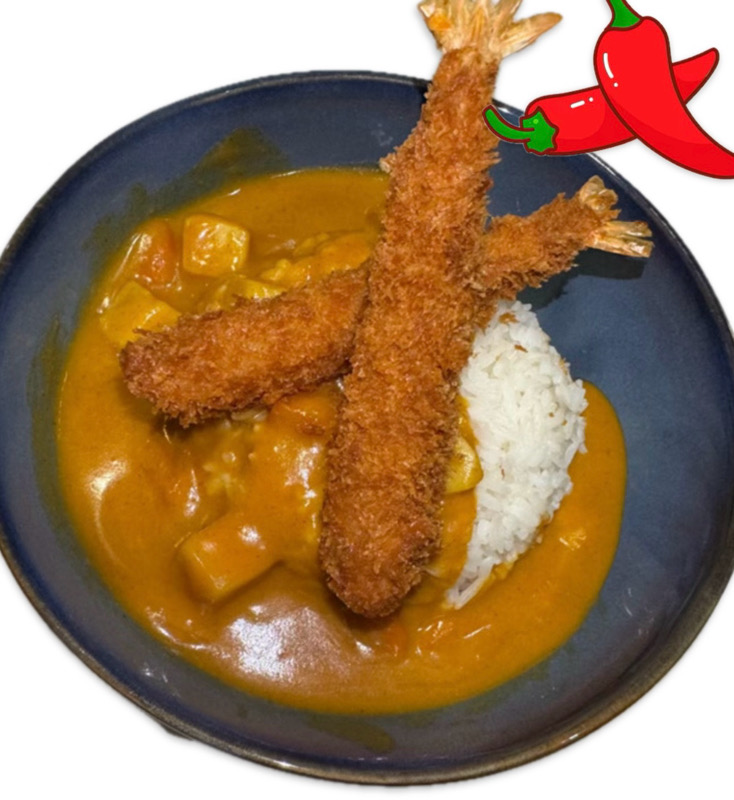 Curry 6(beignet de crevette,curry épicé 🌶️)