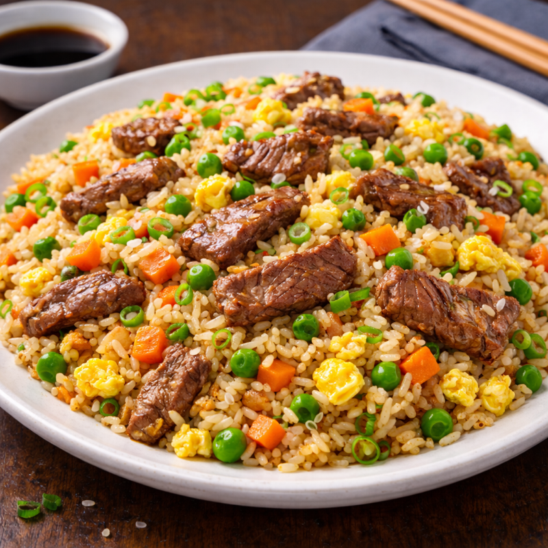 P14: Riz Sauté au Bœuf (Bœuf)