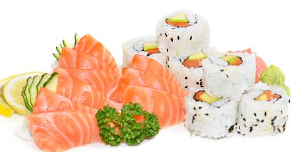 M25. 9 Sashimi 8 California saumon