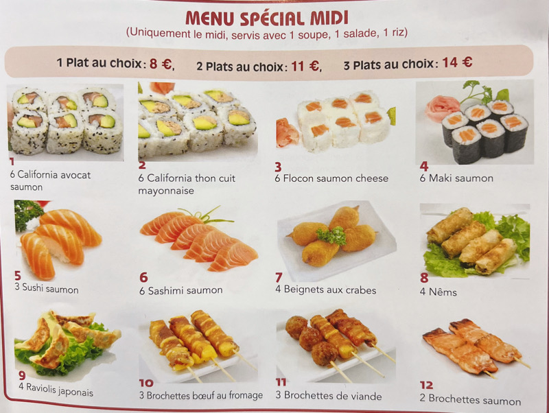 1 Plat au choix