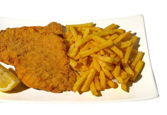 65. Wiener Schnitzel with French fries (1,3,7)