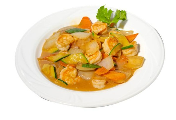 63. Shrimps with Vegetables (4,6)
