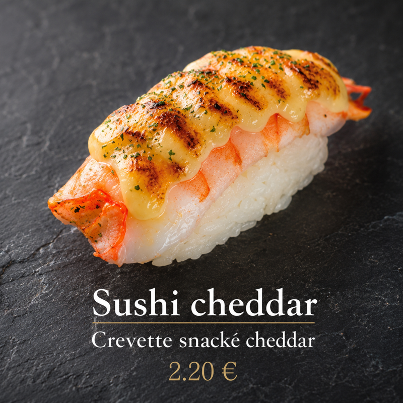 Sushi cheddar