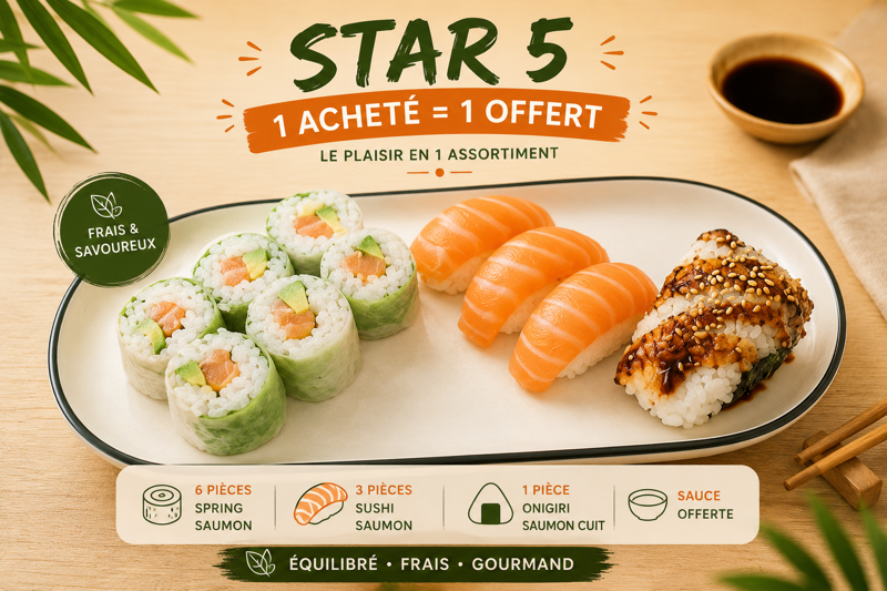 star 5 (1➕1 OFFERT)