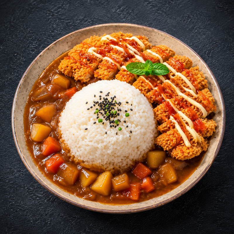 Curry poulet katsu