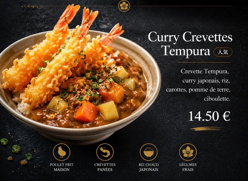 curry Crevettes Tempura