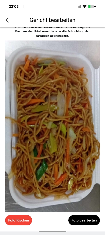 1/2 Nouilles Chinoises - Nudeln
