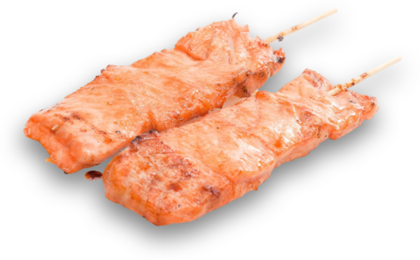 Brochettes saumon