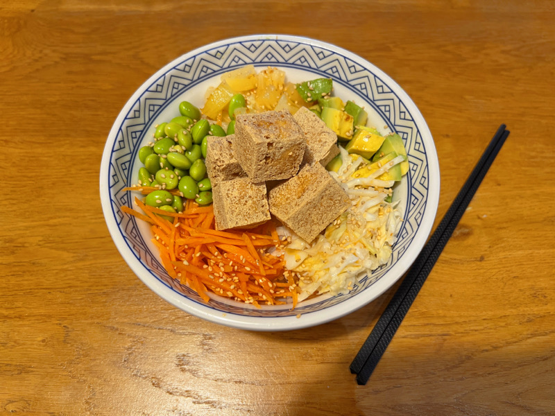 POKE BOWL AGEDASHI TOFU 👍👍