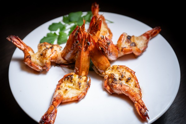 Gambas tigrées poêlées 4pcs