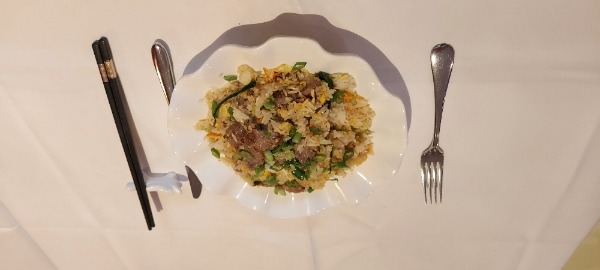 Riz sauté au boeuf