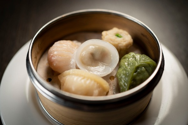 Assortiments de dim sum à la vapeur