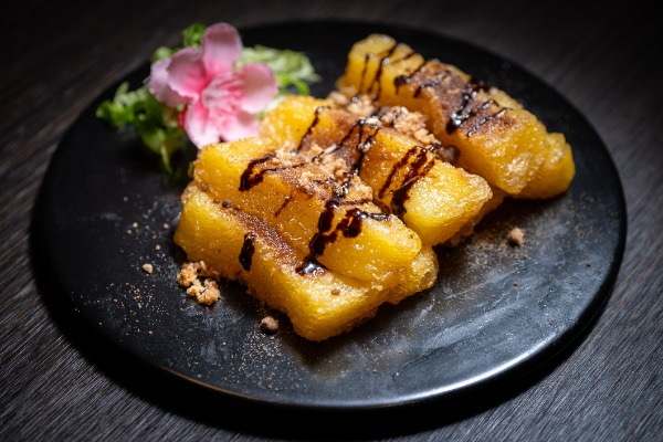 Gâteau de riz gluant à la cassonade