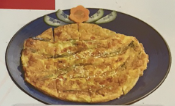 Crêpe aux fruits de mer et ciboulettes
