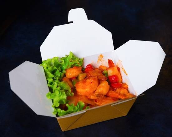 C2. Crevettes sauce piquante