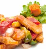43 Filet de poisson sauce aigre-douce