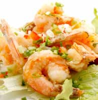 34 Crevettes sautées au sel et poivre