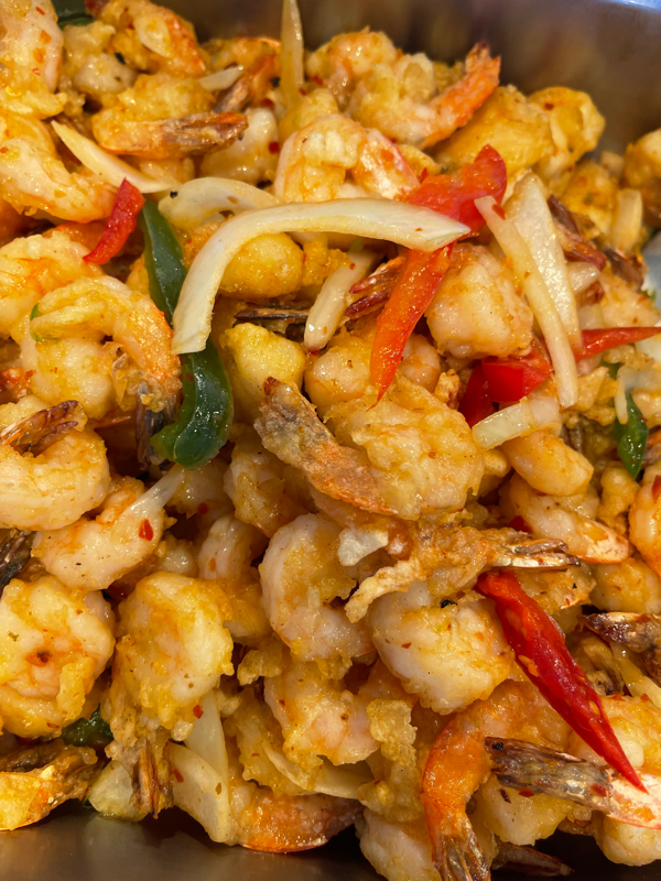 crevettes au sel et poivre 椒盐虾