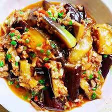 73. Aubergines braisé avec porc Haché piquant 🌶