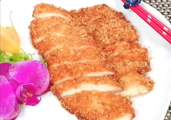 45. Poulet croustillant à la sauce citron