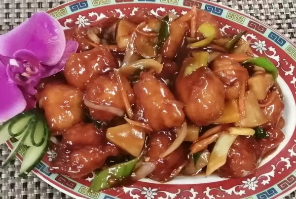 43. Poulet aigre douce